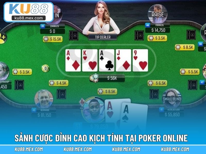 Sảnh cược đỉnh cao kịch tính tại poker online